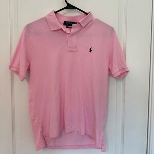 polo pink shirt